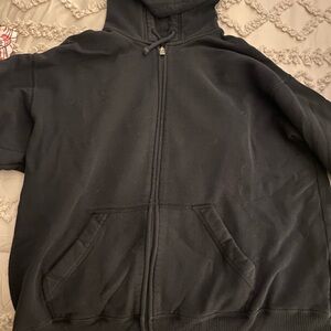 Hollister Black Zip-Up Hoodie